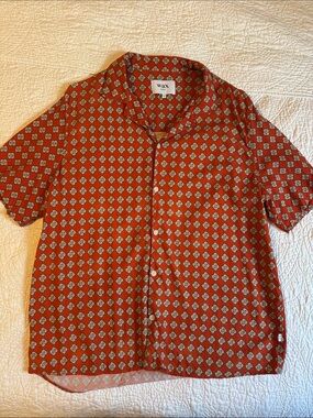Wax London Didcot Shirt - Amalfi Red